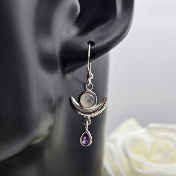 MOON LIBERTY EARRINGS - Picture 2 of 6